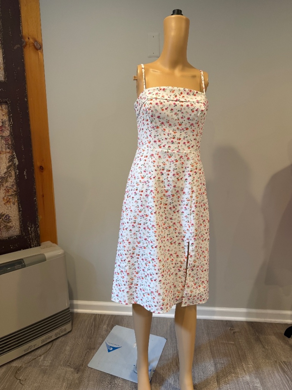 NWT French Connection Floral Crepe Midi Dress Size 4